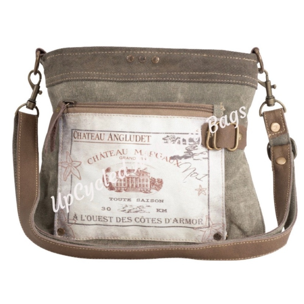 Recycled Military Canvas Crossbody Bag